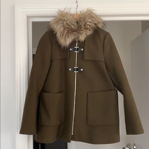Zara toggled cape coat